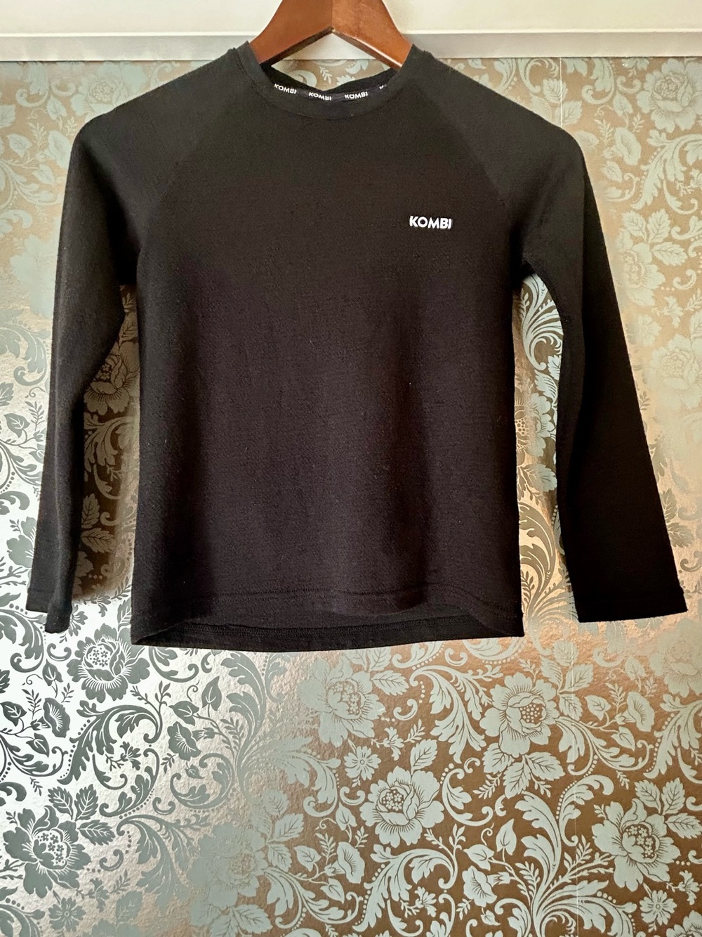 Kombi Kids Black Long-Sleeve Thermal Top